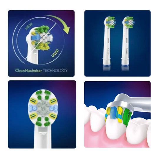 Floss Action Brush Heads x2
