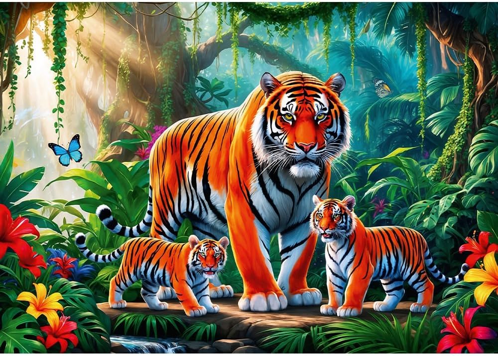 Trefl Puzzle: Tiger Habits - 200 Piece