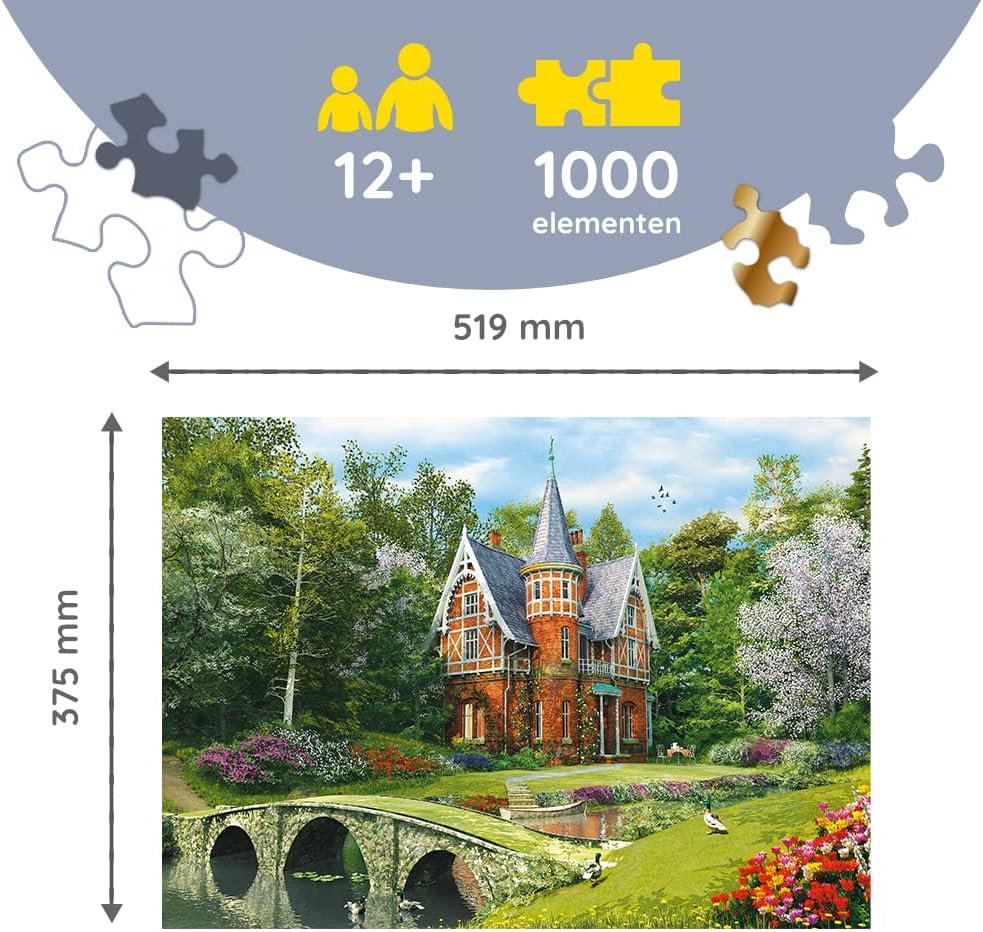 Trefl Wooden Puzzle, Victorian House - 1000 piece
