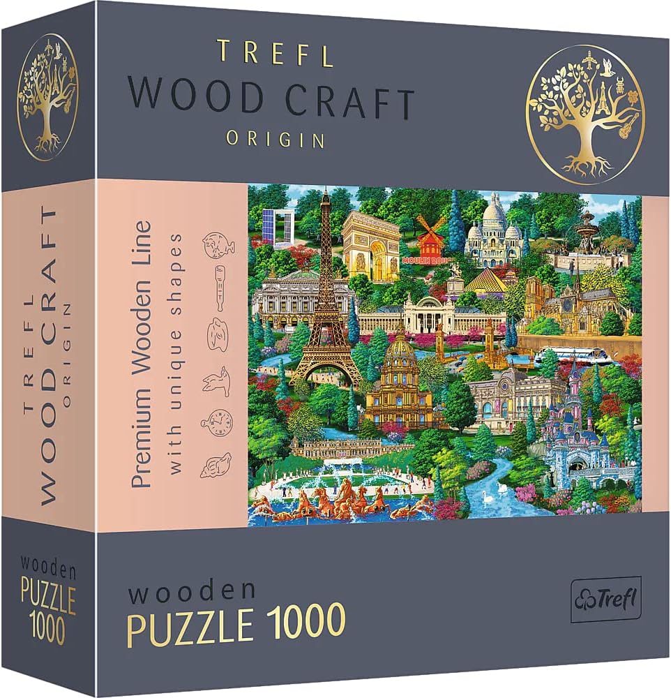 Trefl Wooden Puzzle France Famous Places - 1000 piece