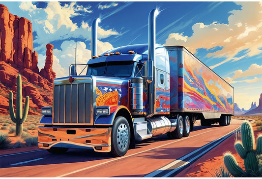 Trefl Puzzle: Truck on the Road - 160 Piece