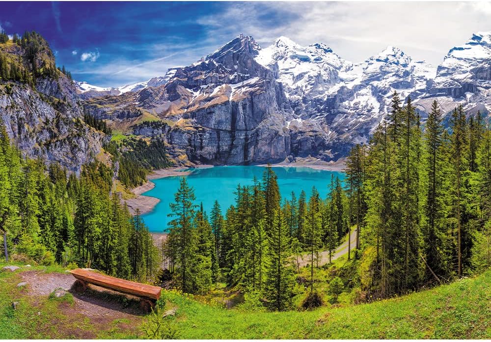 Trefl Puzzle: Lake Oeschinen, Alps, Switzerland 1500 Piece