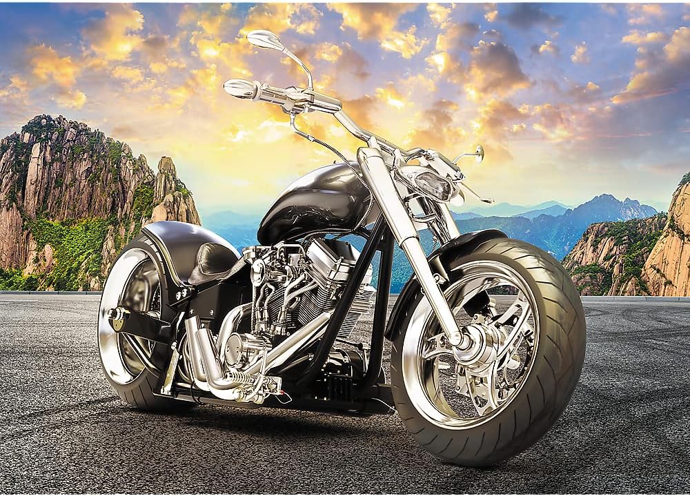 Trefl Puzzle: Black Motorcycle 500 Piece