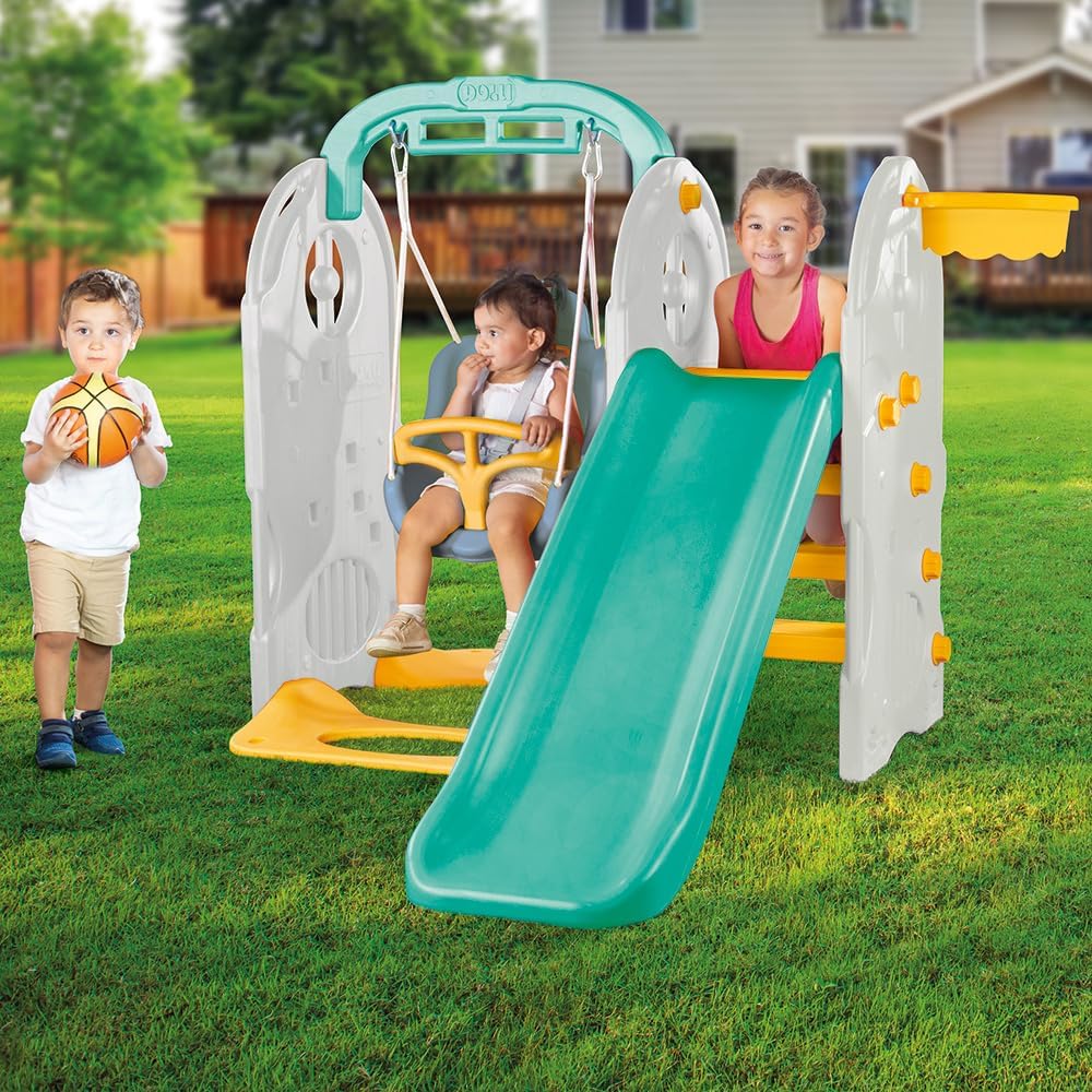 4in1 Playground, slide, swing, basket