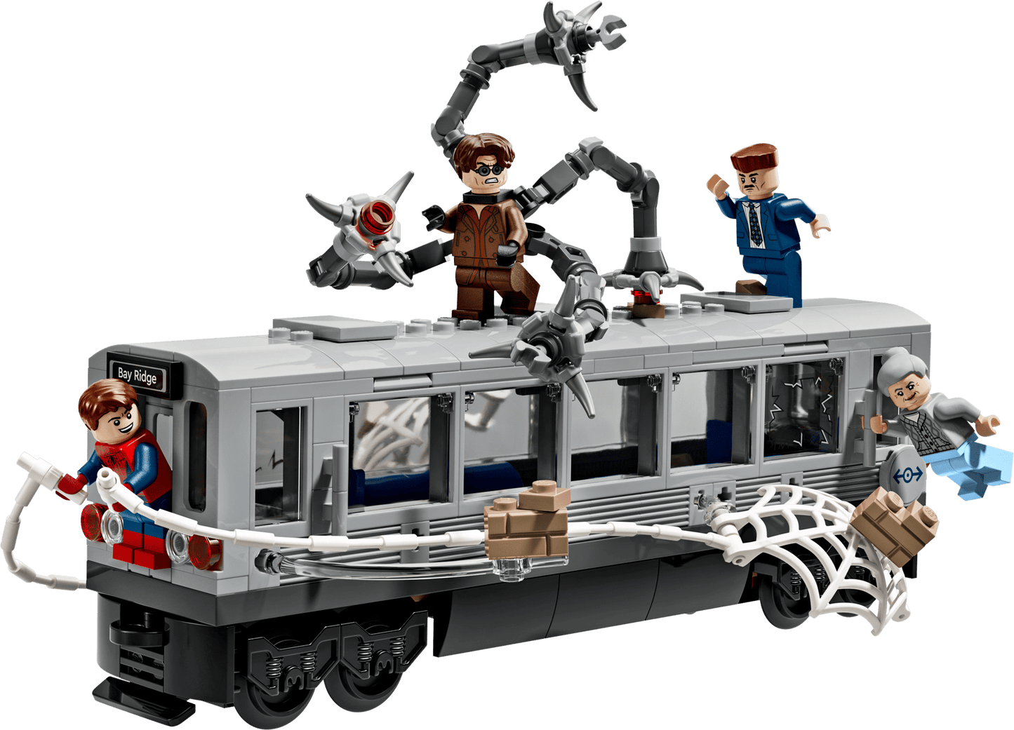 Spider-Man vs. Doc Ock Subway Train Scene | 76321