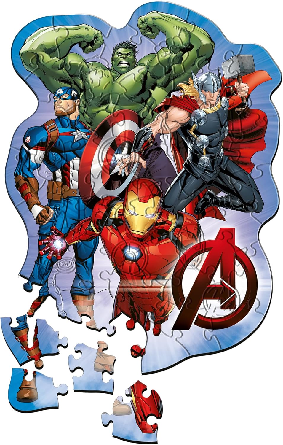 Trefl Wooden puzzle Marvel Avengers, Adventures of the Avengers - 50 piece