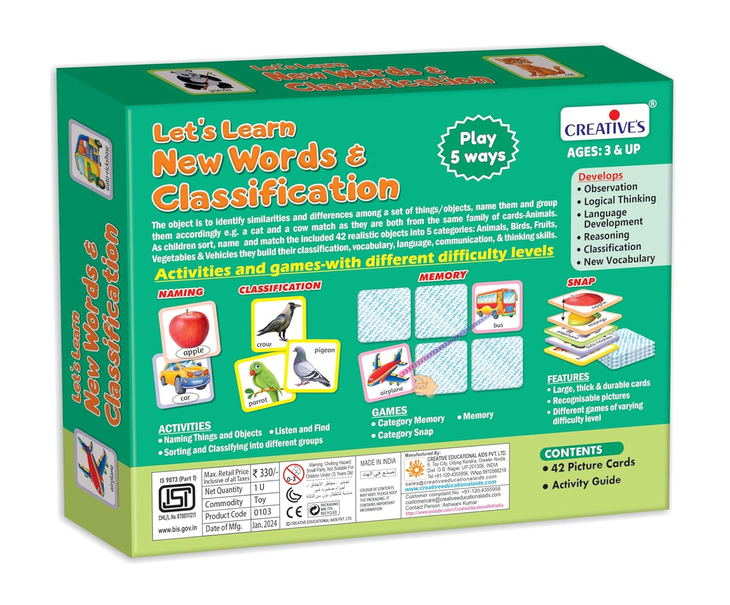 Let's Learn New Words and Classification