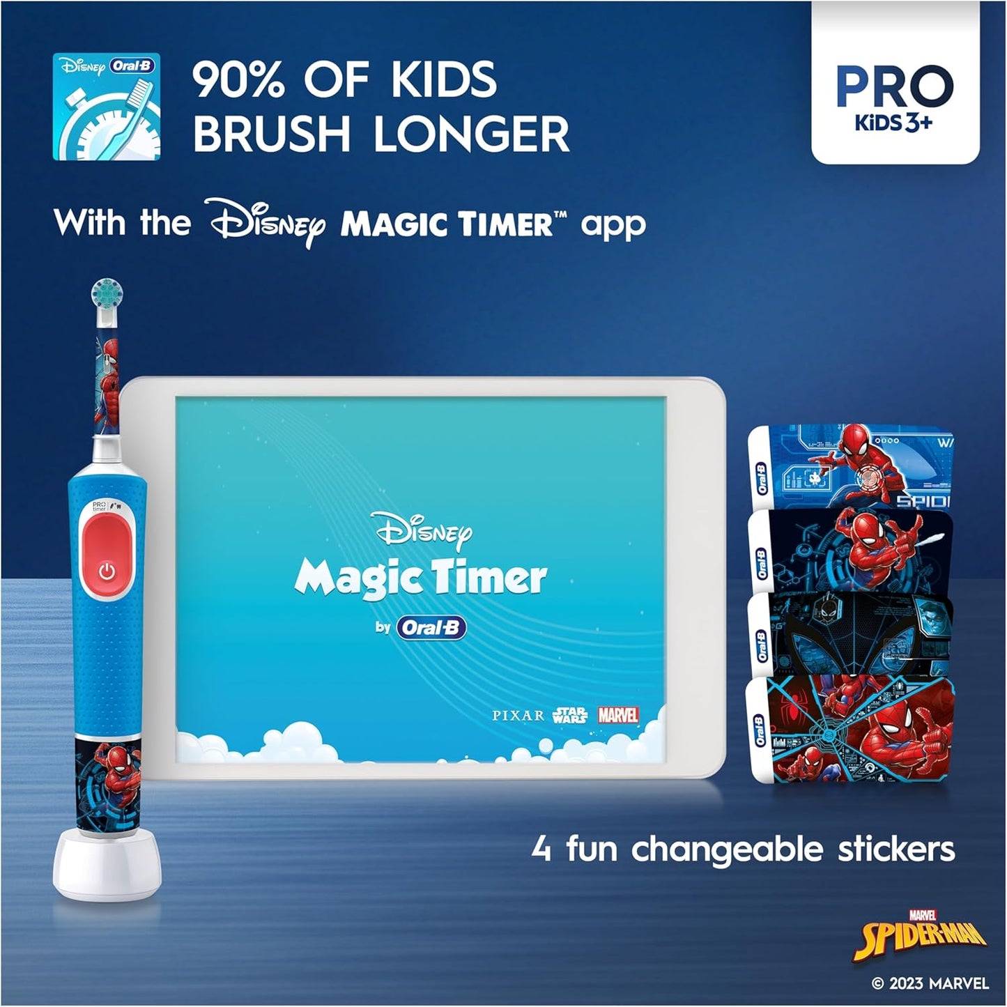 D103.413.2K MEA Spiderman Hbox Electric Toothbrush