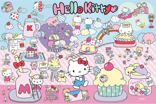 Trefl puzzle: Hello Kitty, Discover The World of Hello Kitty - 300 piece