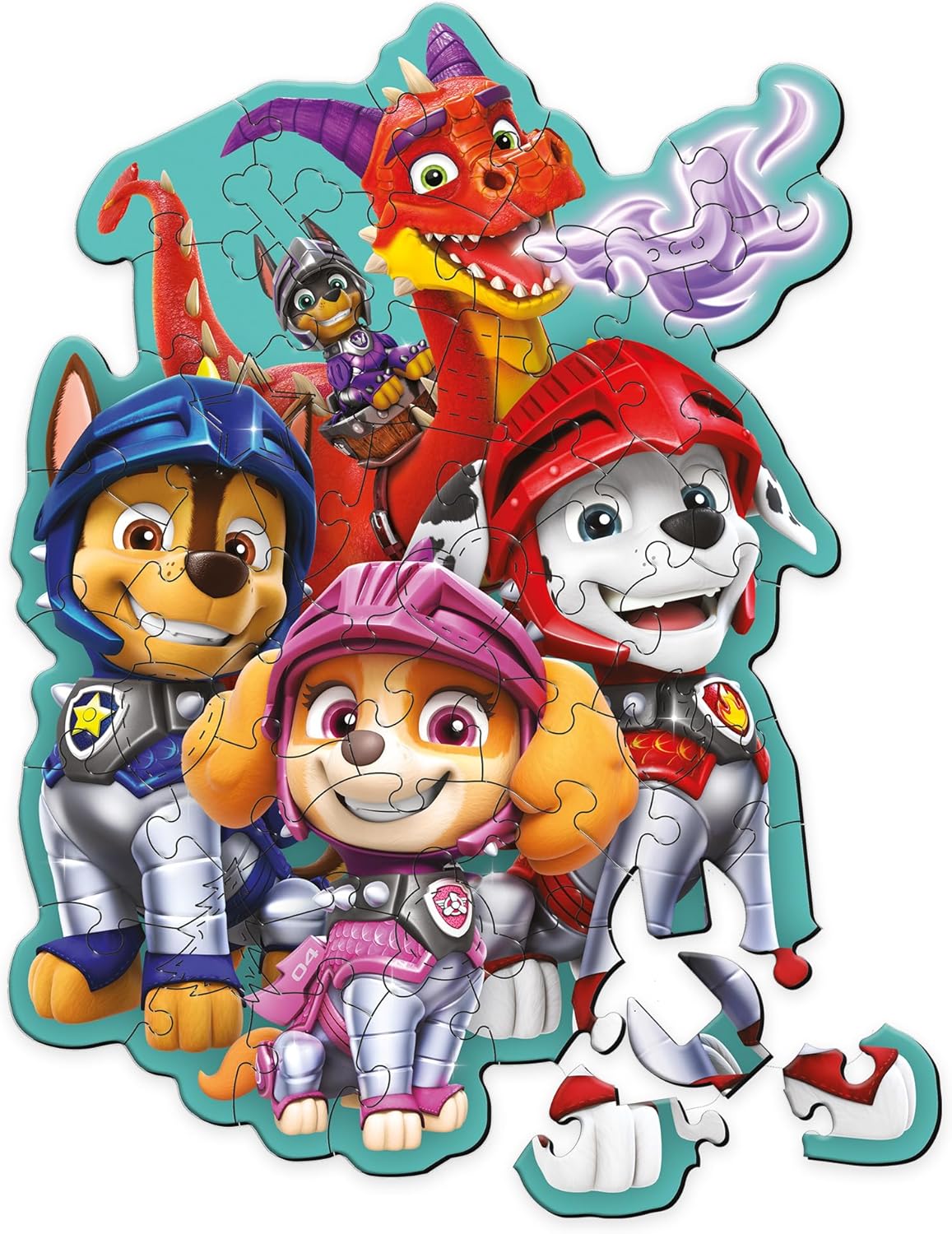 Trefl Wooden puzzle PAW Patrol, Adventures with Paw Patrol - 50 pieces,