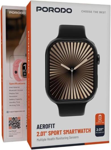 Porodo Aerofit 2.01" Sport Smart Watch