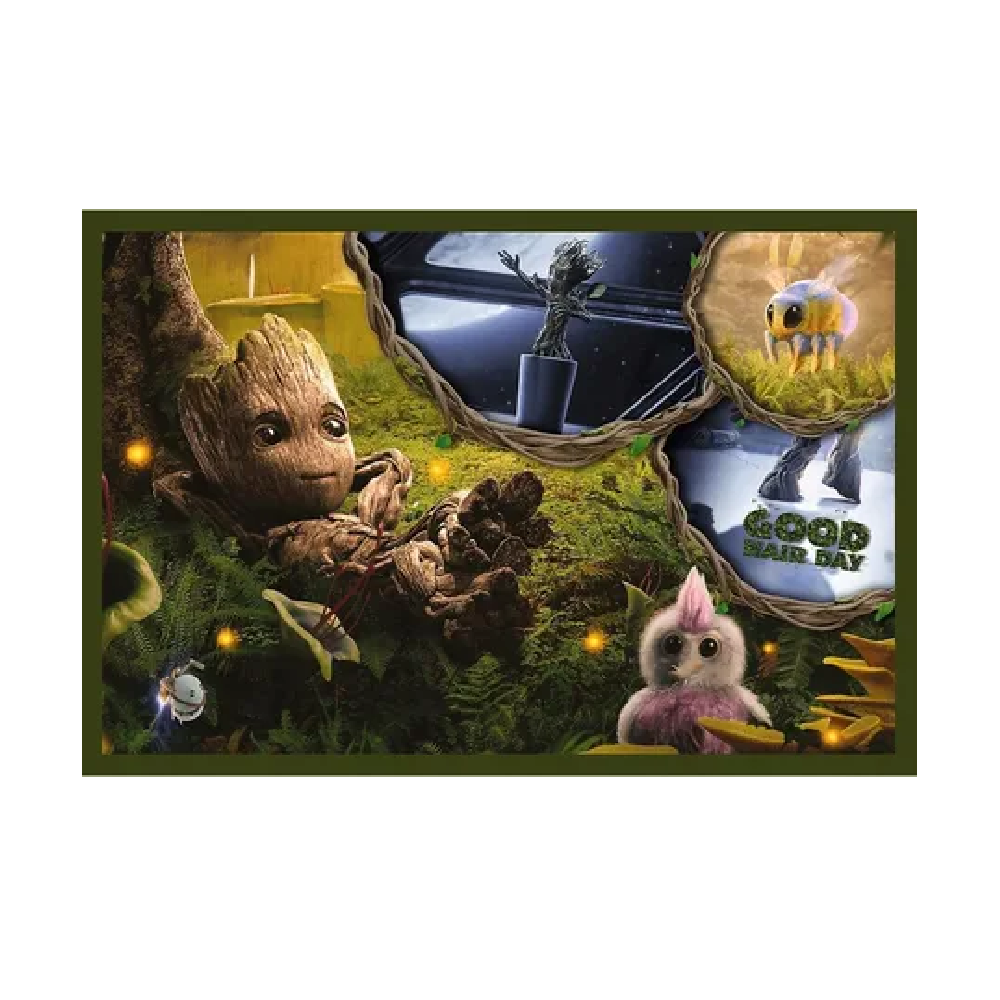 Trefl Puzzle: 2-in-1 Marvel Guardians of The Galaxy: I Am Groot - 200 Pcs