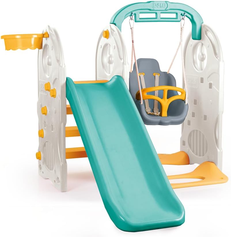 4in1 Playground, slide, swing, basket