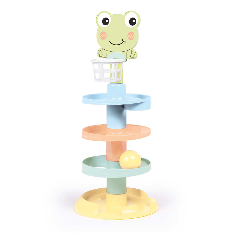 ROLLING BALL SPIRAL TOWER TOY