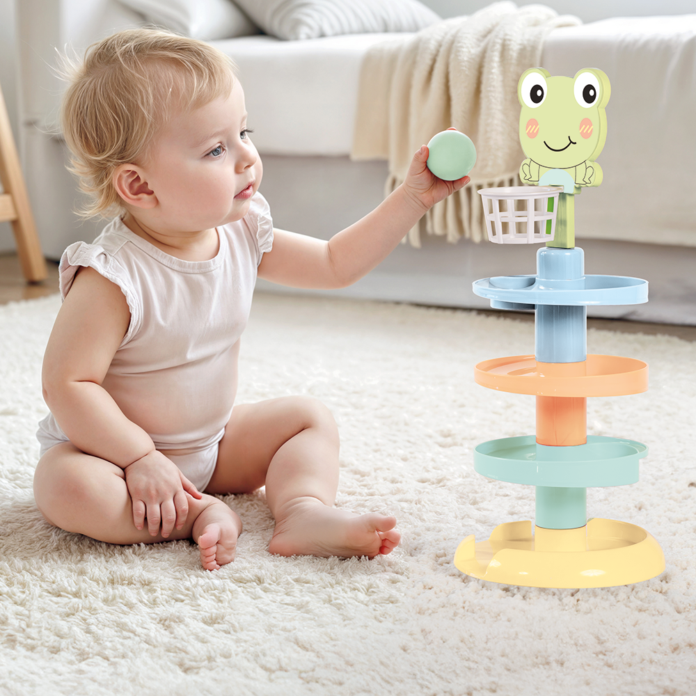 ROLLING BALL SPIRAL TOWER TOY