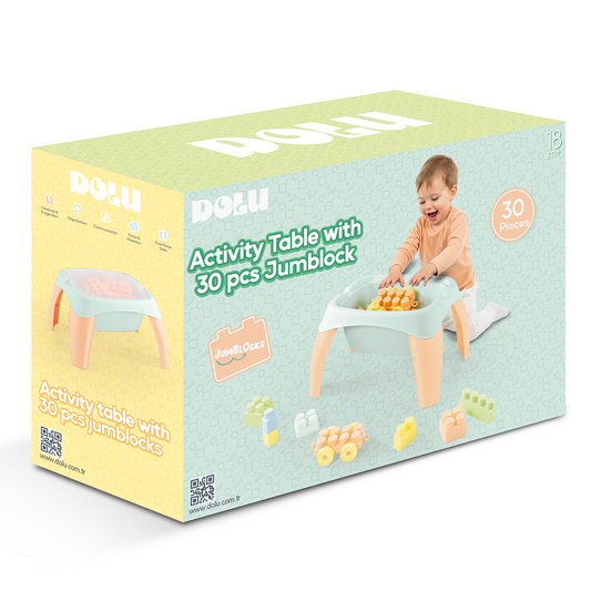 ACTIVITY TABLE & BLOCKS 30pcs