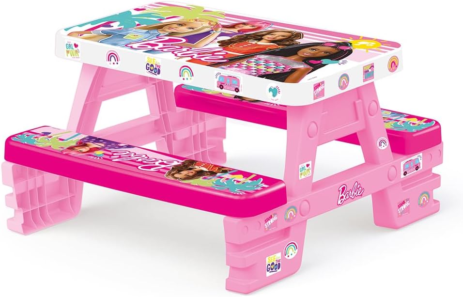 Barbie picnic table with 2 seats