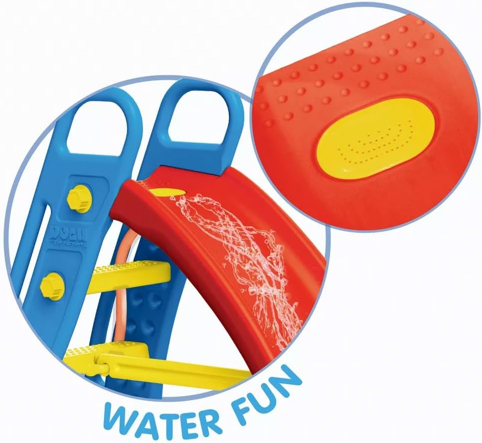 Big splash slide, adjustable height