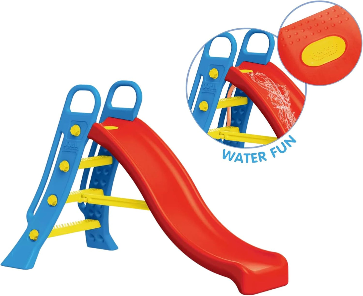 Big splash slide, adjustable height
