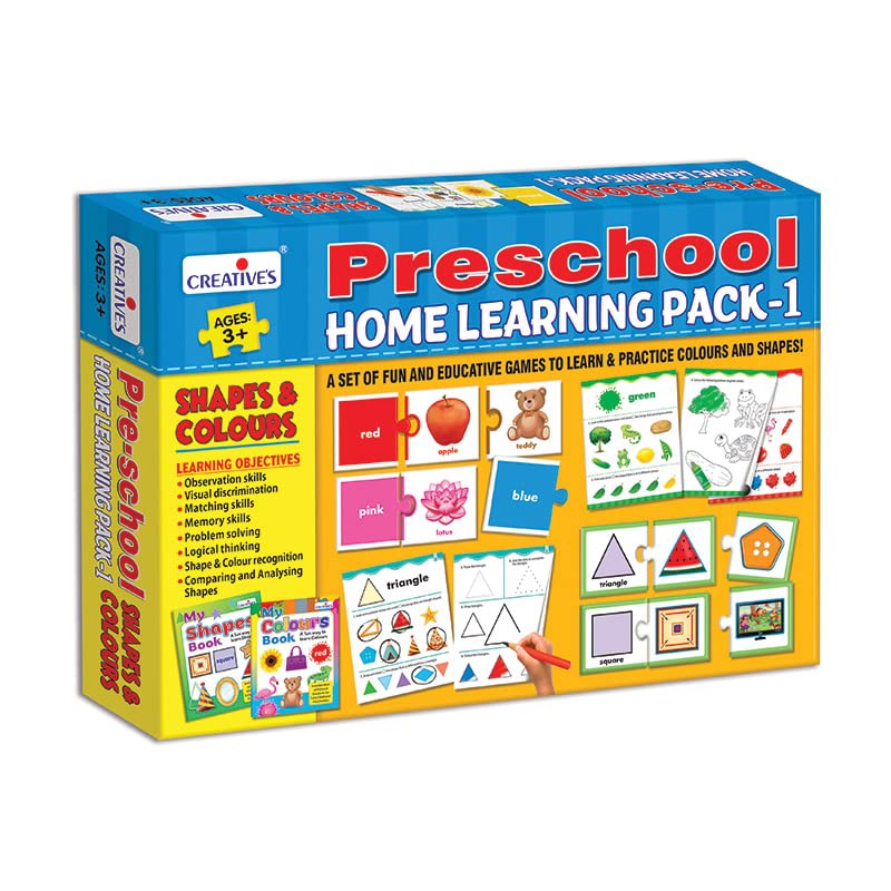 Preschool Home Learning Pack-1, Shapes & Colours
