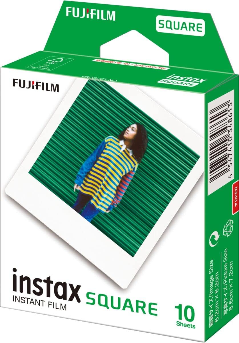 instax SQUARE instant Film, white border, 10 sheets