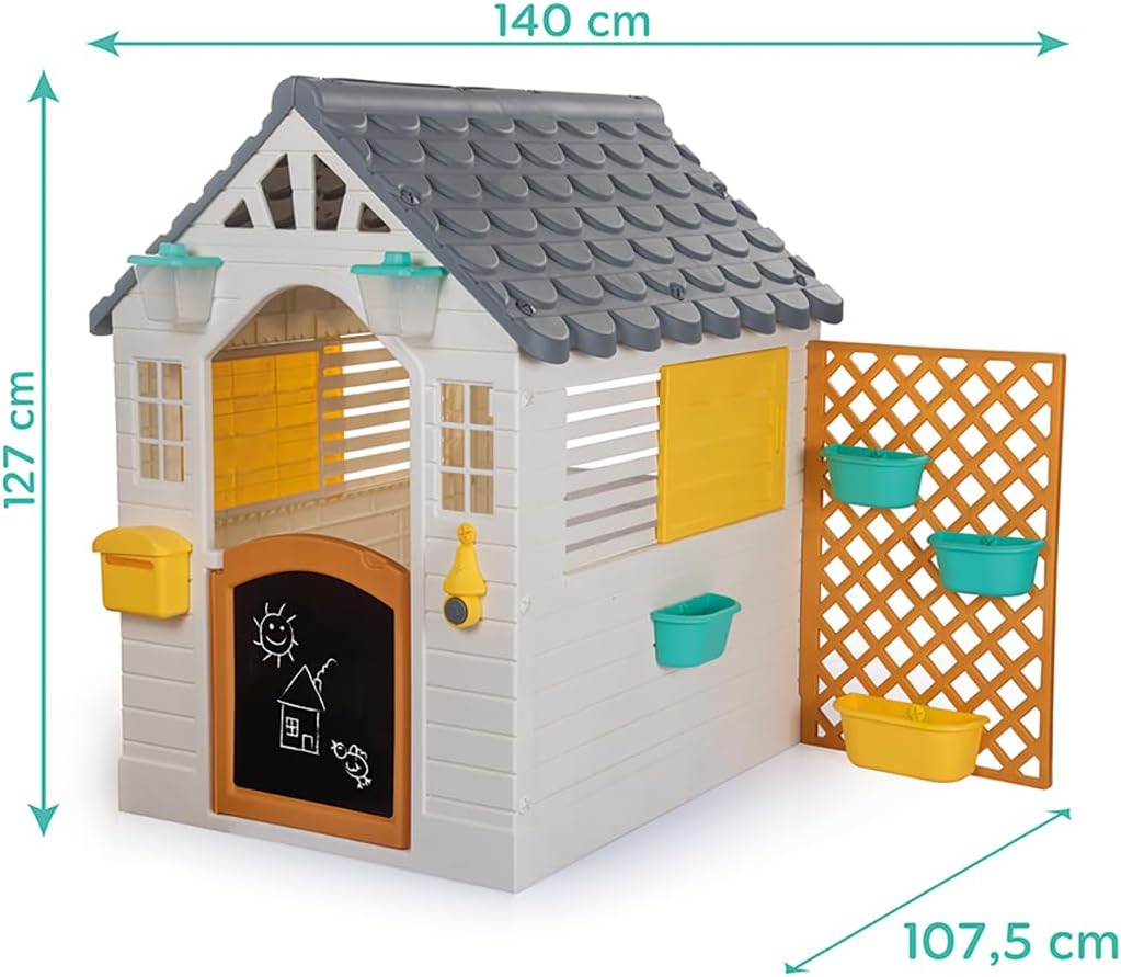 Garden Playhouse with bell, post box