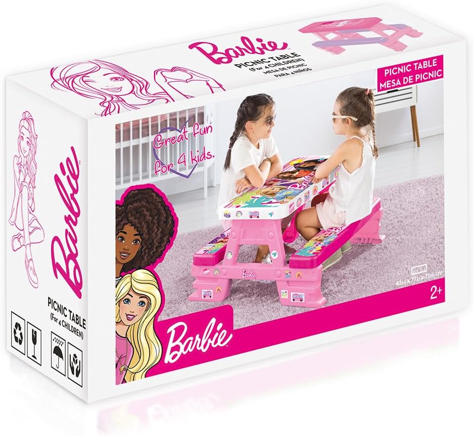 Barbie picnic table with 2 seats