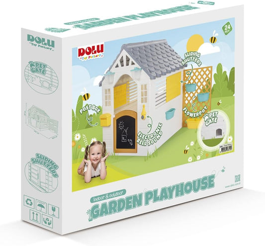Garden Playhouse with bell, post box