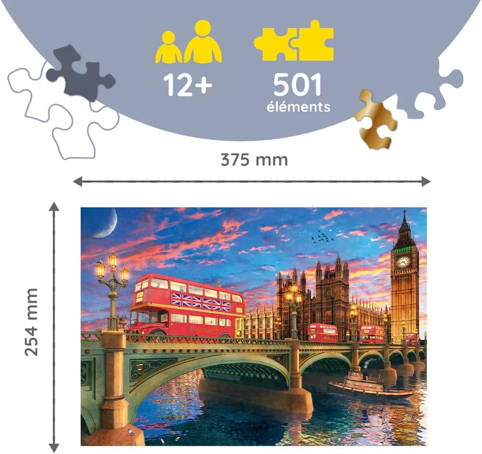 Trefl  Wooden Puzzle Palace of Westminster Big Ben London - 501 piece