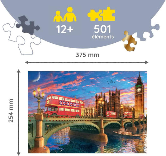 Trefl  Wooden Puzzle Palace of Westminster Big Ben London - 501 piece
