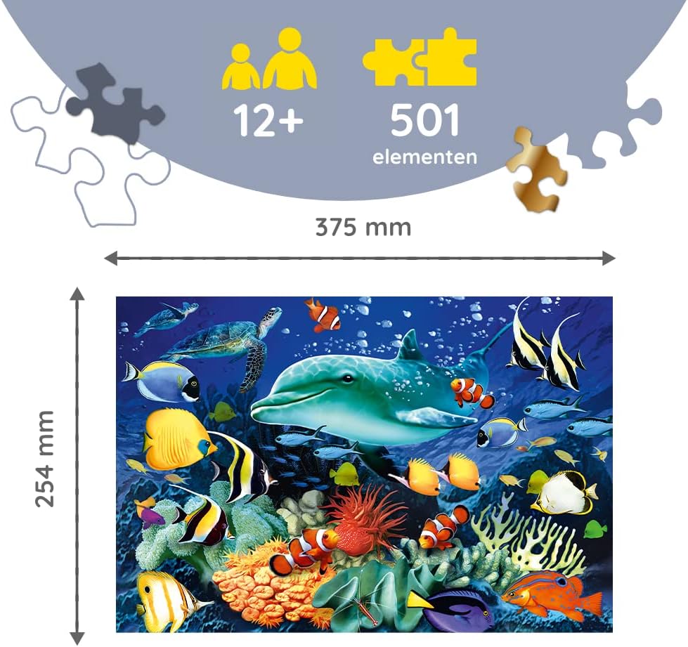 Trefl Wooden Puzzle Sea Life - 501 Piece