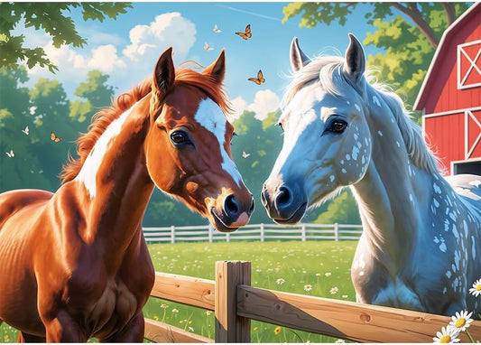 Trefl Puzzle: Horses in the Meadow – 200 Piece