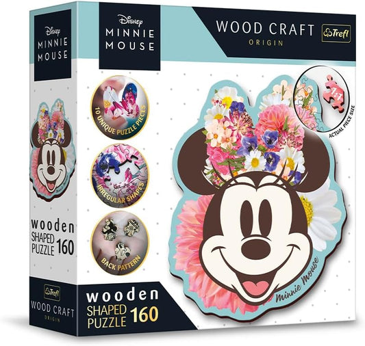 Trefl Wood Puzzle Disney Stylish Minnie Mouse Craft 160 Piece
