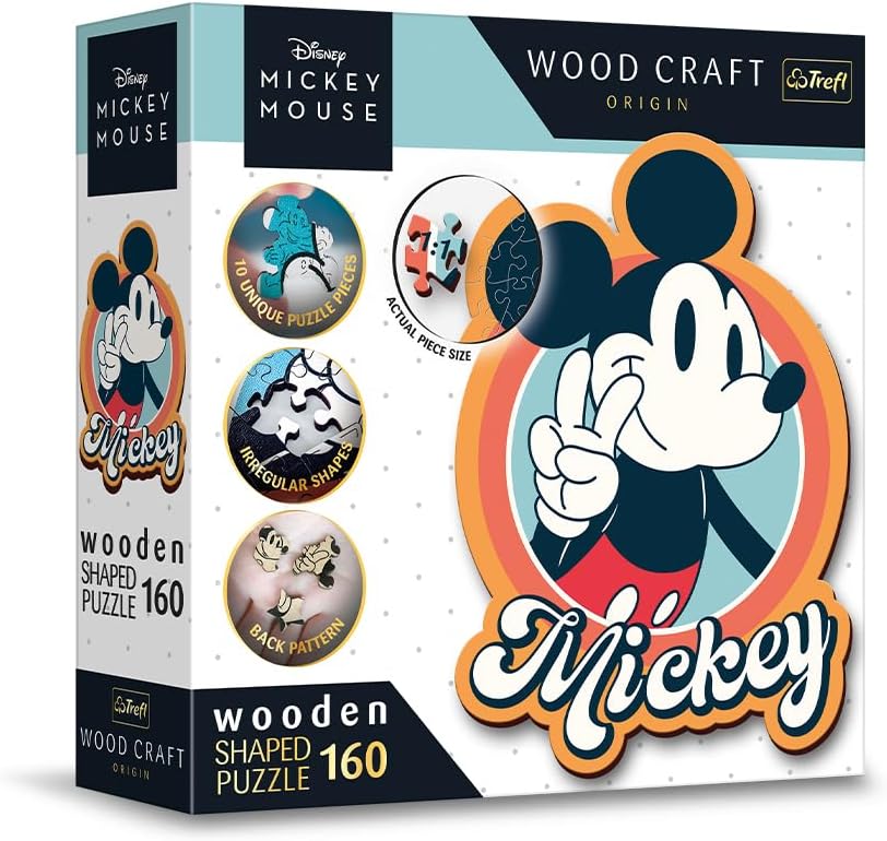 Trefl wooden puzzle: Disney, Retro Mickey Mouse – 160 piece