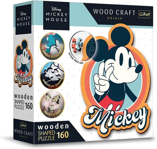 Trefl wooden puzzle: Disney, Retro Mickey Mouse – 160 piece