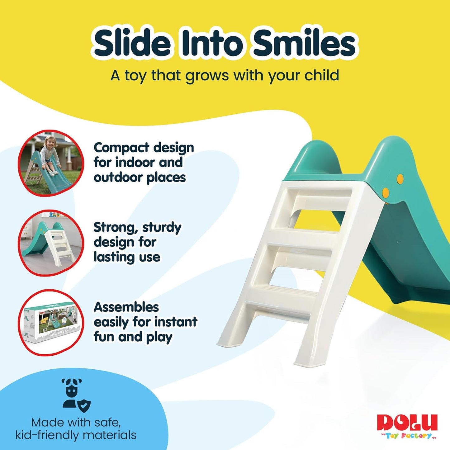 MY 1ST SLIDE, SAFE, FOLDABLE