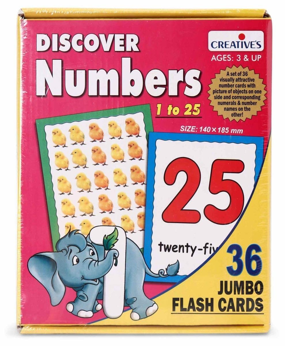 REATIVE Discover Numbers FLASH CARDS