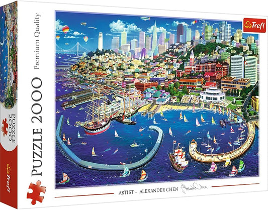 Trefl Puzzle: San Francisco Bay 2000 Pieces