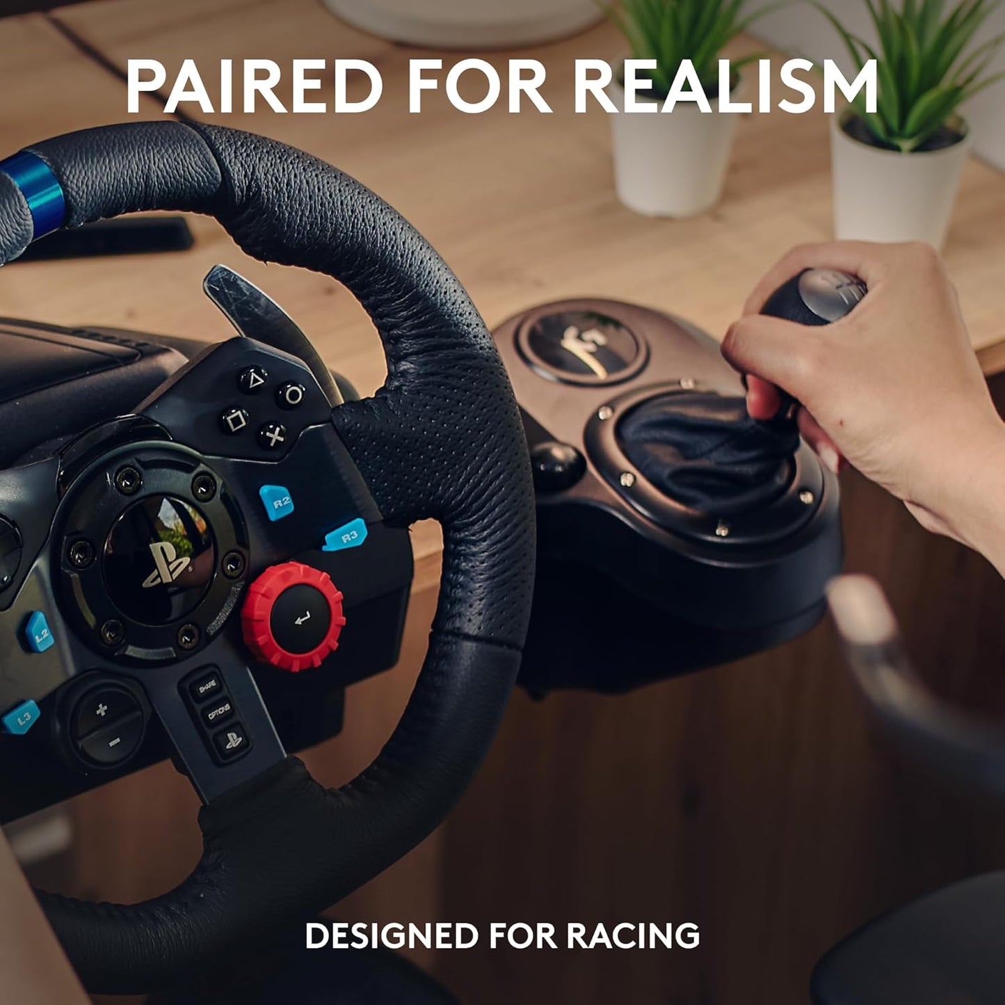 Logitech G29 Driving Force Racing Wheel and Pedals - For PS5, PS4 and PC
