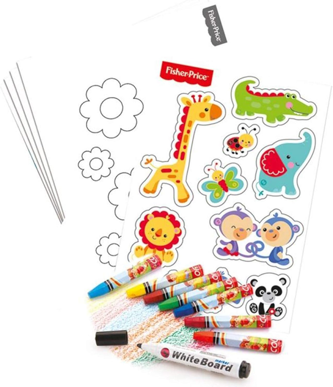 Fisher Price Easel w/ coloring sheets, marker