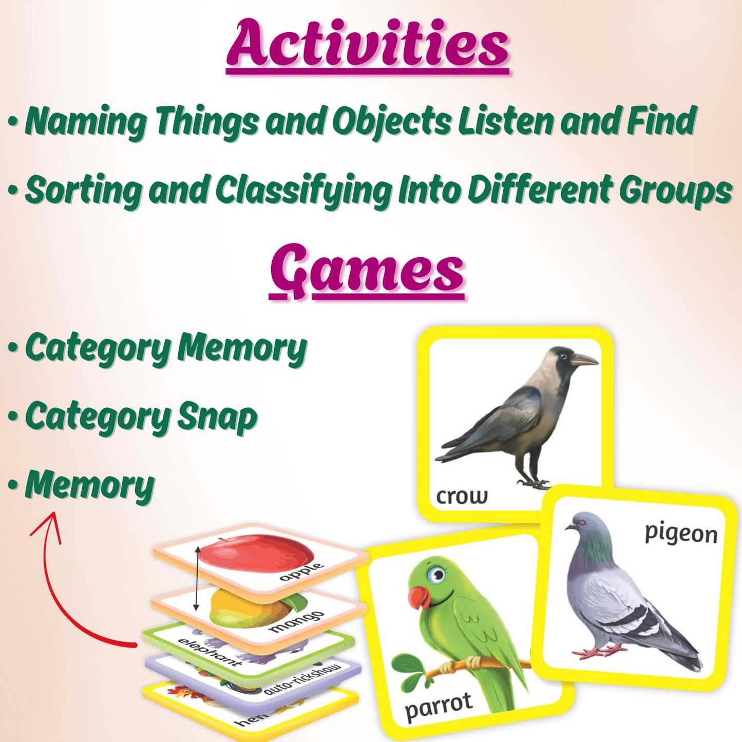 Let's Learn New Words and Classification