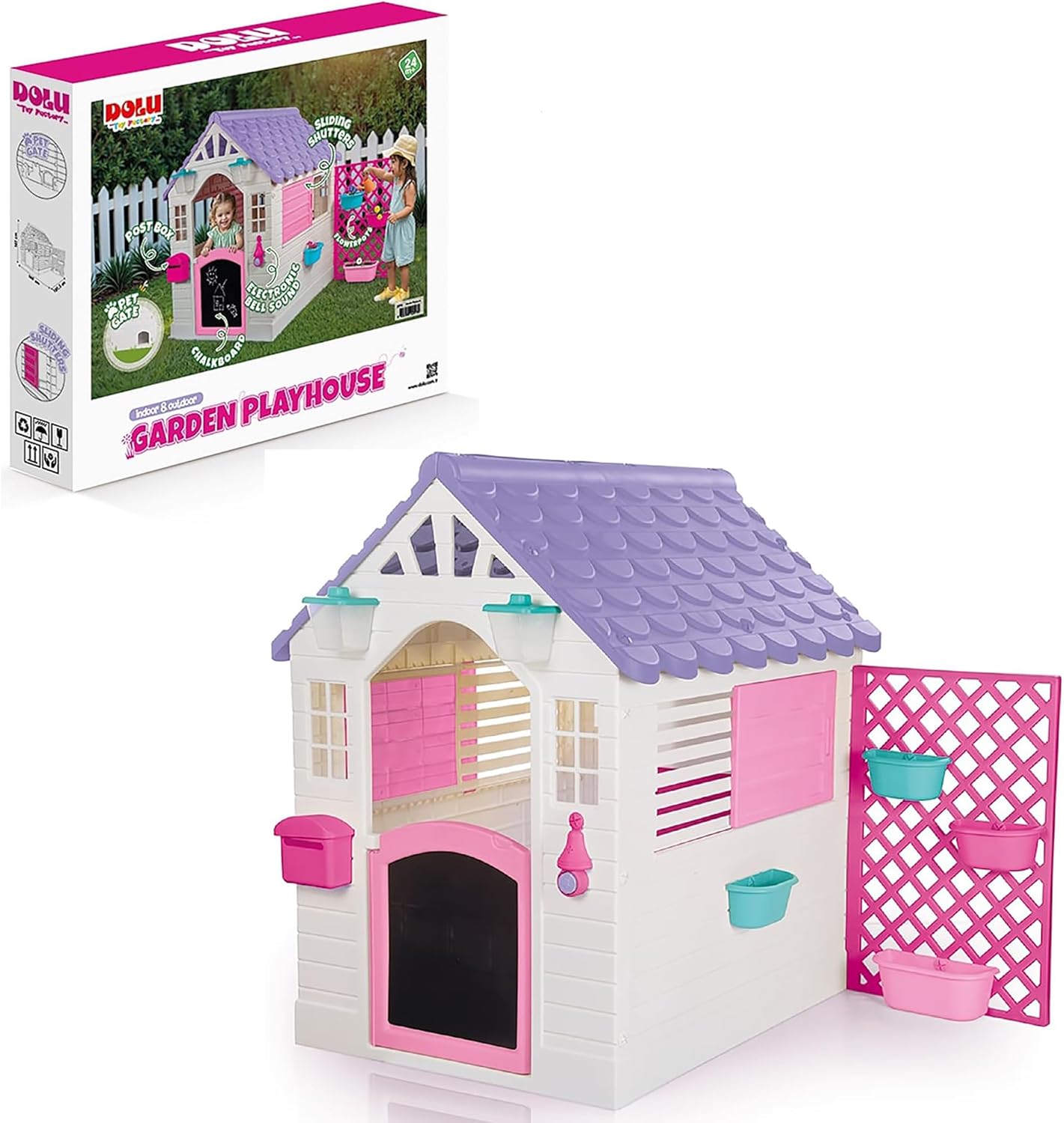 GARDEN PLAYHOUSE WITH FENCE