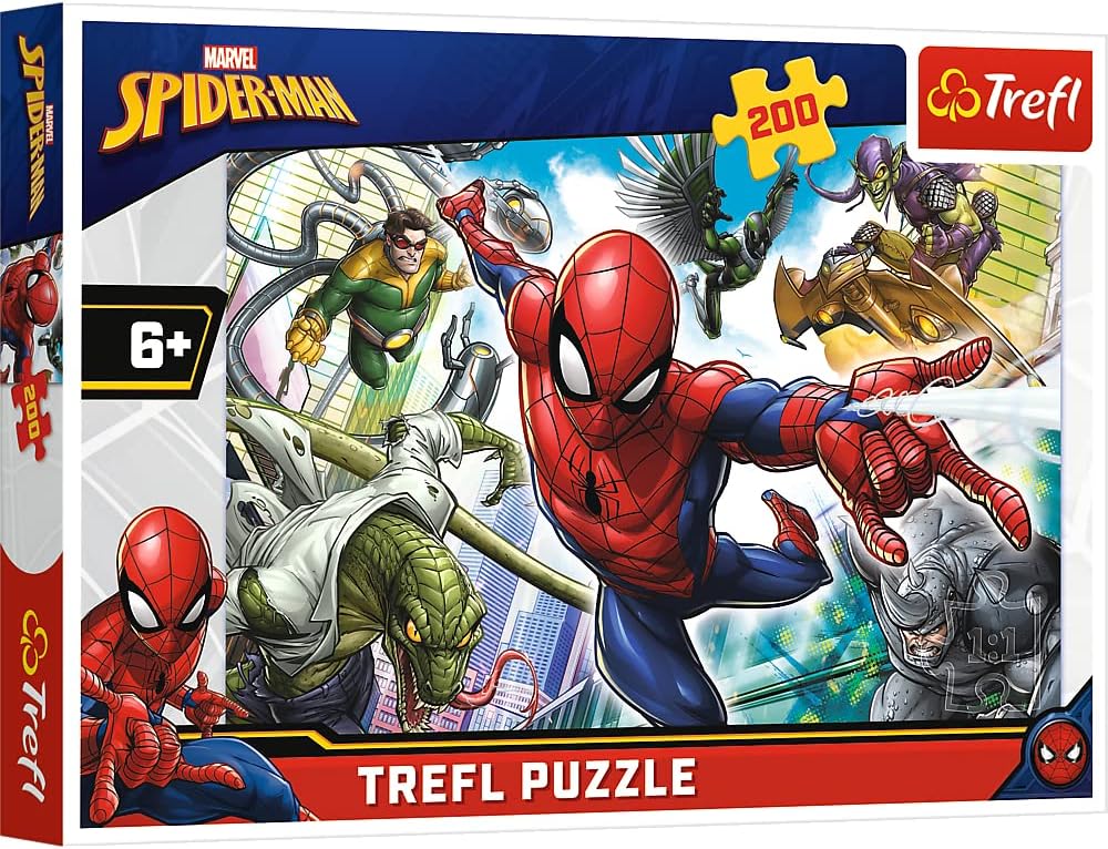 Trefl Puzzle: Born Hero, Marvel Spiderman, 200 Piece