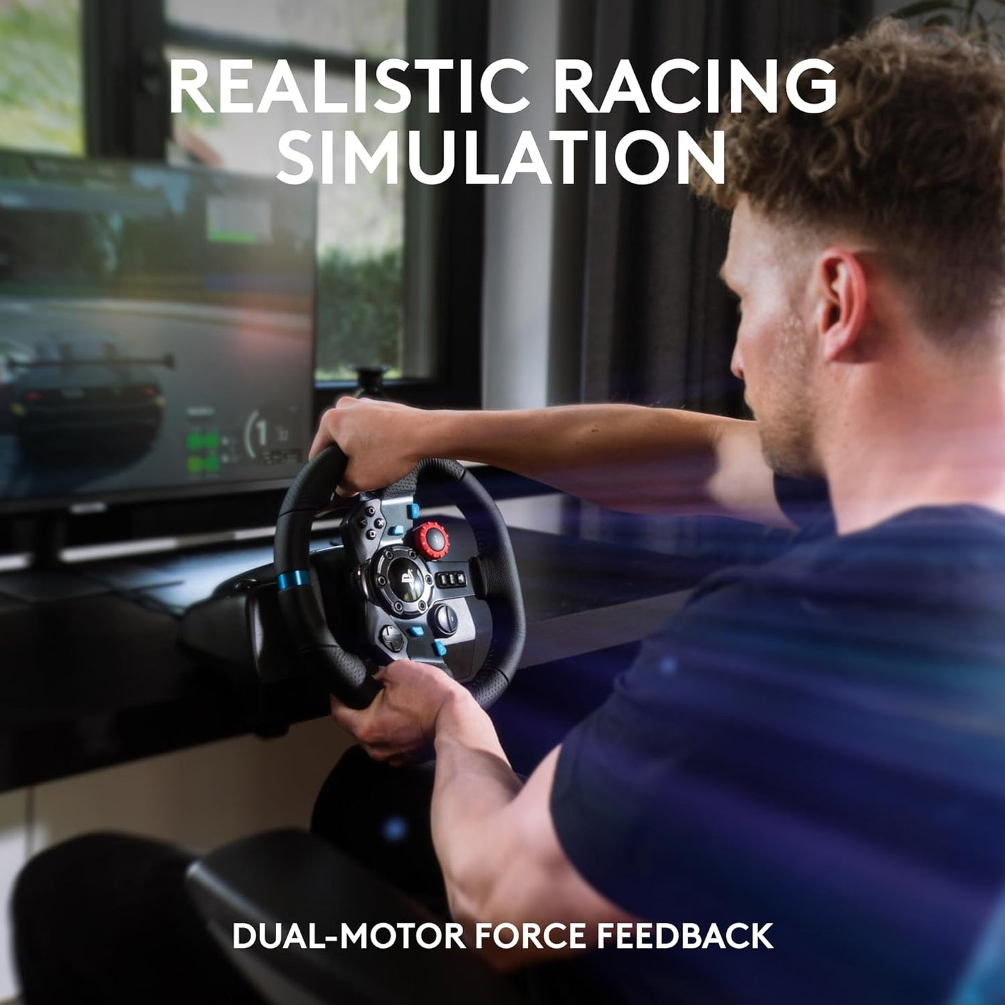 Logitech G29 Driving Force Racing Wheel and Pedals - For PS5, PS4 and PC