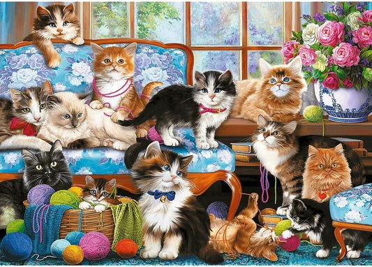 Trefl Puzzle:  Cat Family, Animal 500 Piece