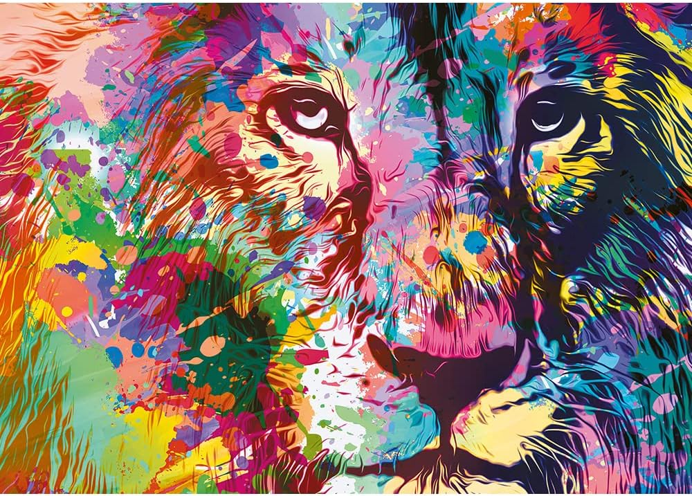 Trefl Puzzle:  Colorful Lion 1000 Piece