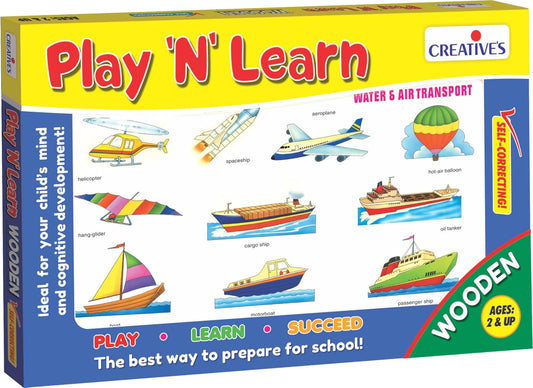 CREATIVE Play N Learn Water & Air Transport Wooden