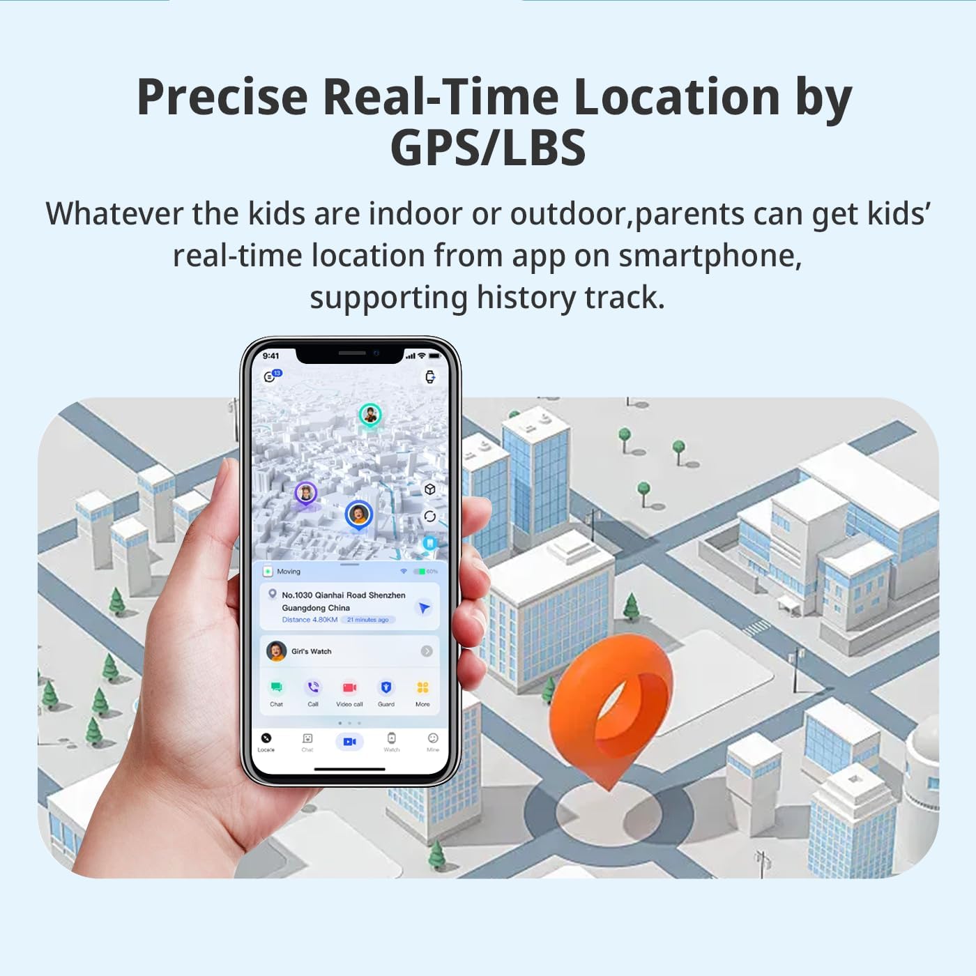 4G Kids Smart Watch Boys with GPS Tracker & Video Calling Texting Kids Cell Phone Watch