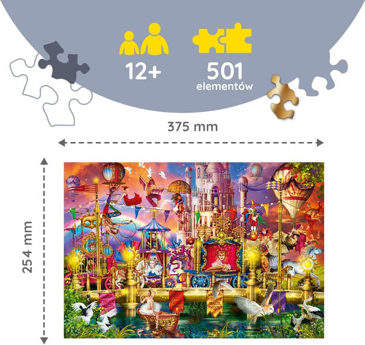Trefl Wood Puzzle  Wild Cats in The Jungle - 501 Piece