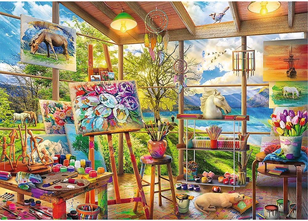 Trefl Puzzle: 2-in-1: Art of Painting - 2 x 500 Pieces-Set of Two